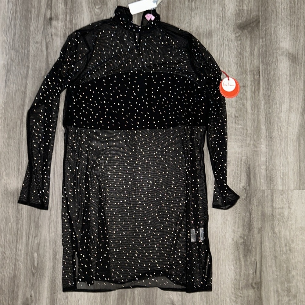 💜Firm Price💜 Eva Franco Starlight long sleeve sheer tunic - Picture 8 of 13